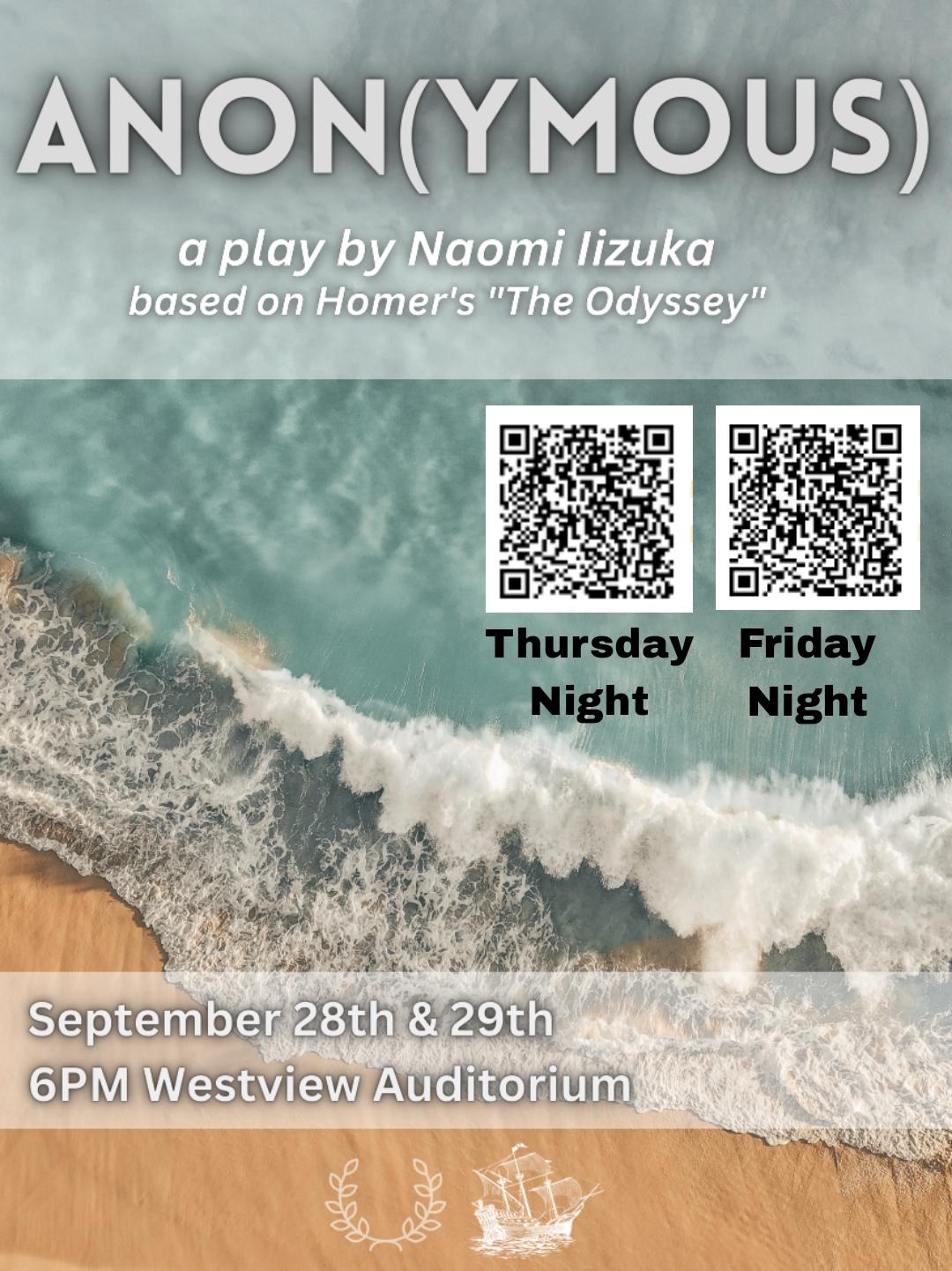 Anon(ymous) fall play flyer